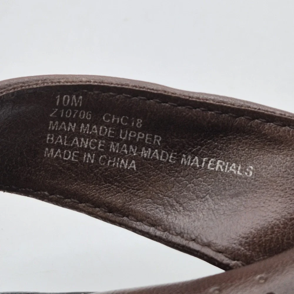 B.o.c Sandals Mens Size 10 Brown Thong‎ Flip Flop Comfort Shoes Casual Beach